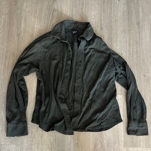 GAP Green Button Down